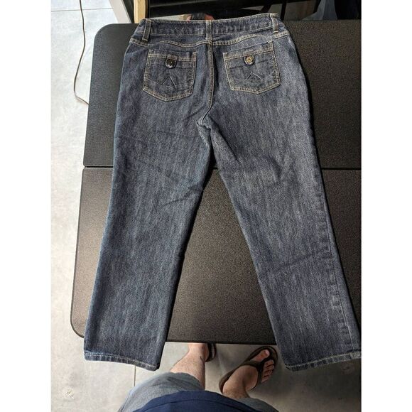 One One Straight Leg Blue Jeans Women's Size 12 - Picture 3 of 7